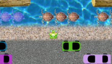 Screen grab of Frogger the gritty reboot.